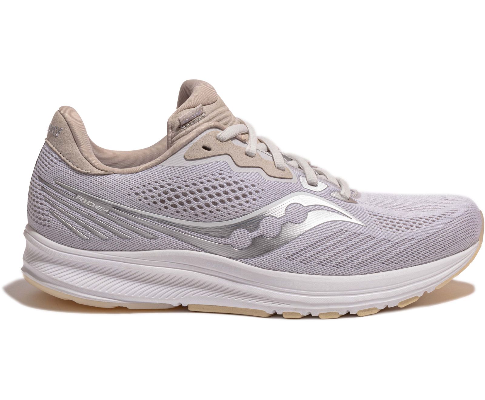 Men's Saucony Ride 14 Running Shoes Beige | Singapore 550RVDW